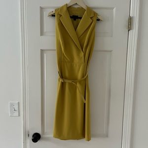 Banana Republic Mustard Yellow Belted Dress